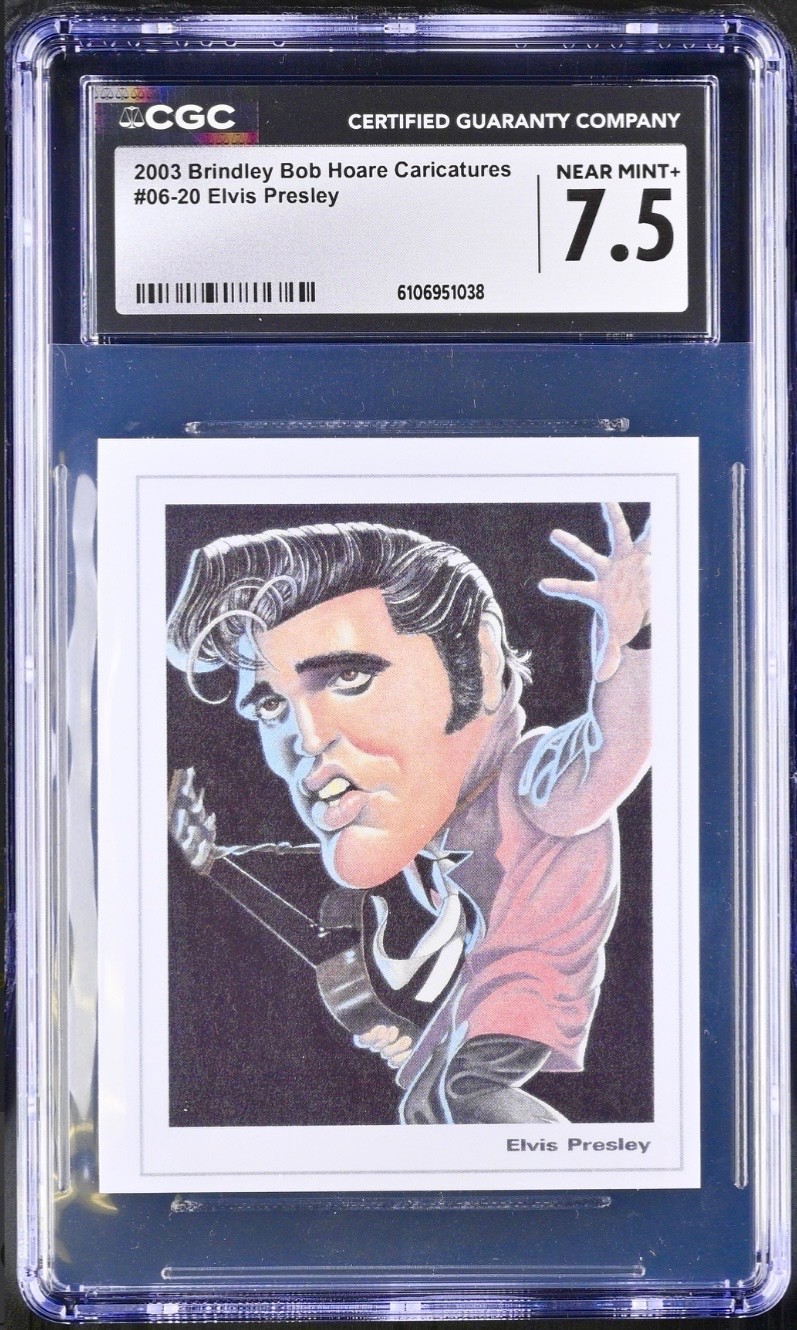 2003 ELVIS PRESLEY Brindley Bob Hoare Caricature CGC 7.5 Pop 1 Highest