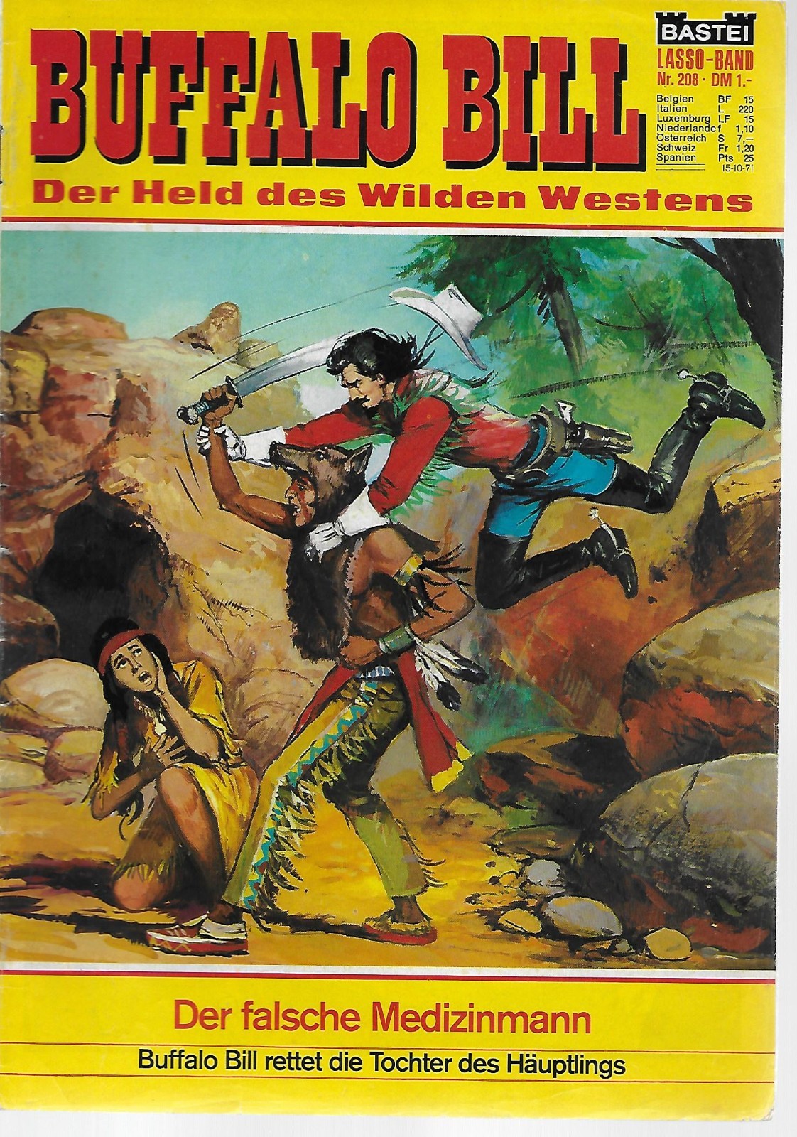 BUFFALO BILL (Lasso Band) n.208 / Bastei Editore