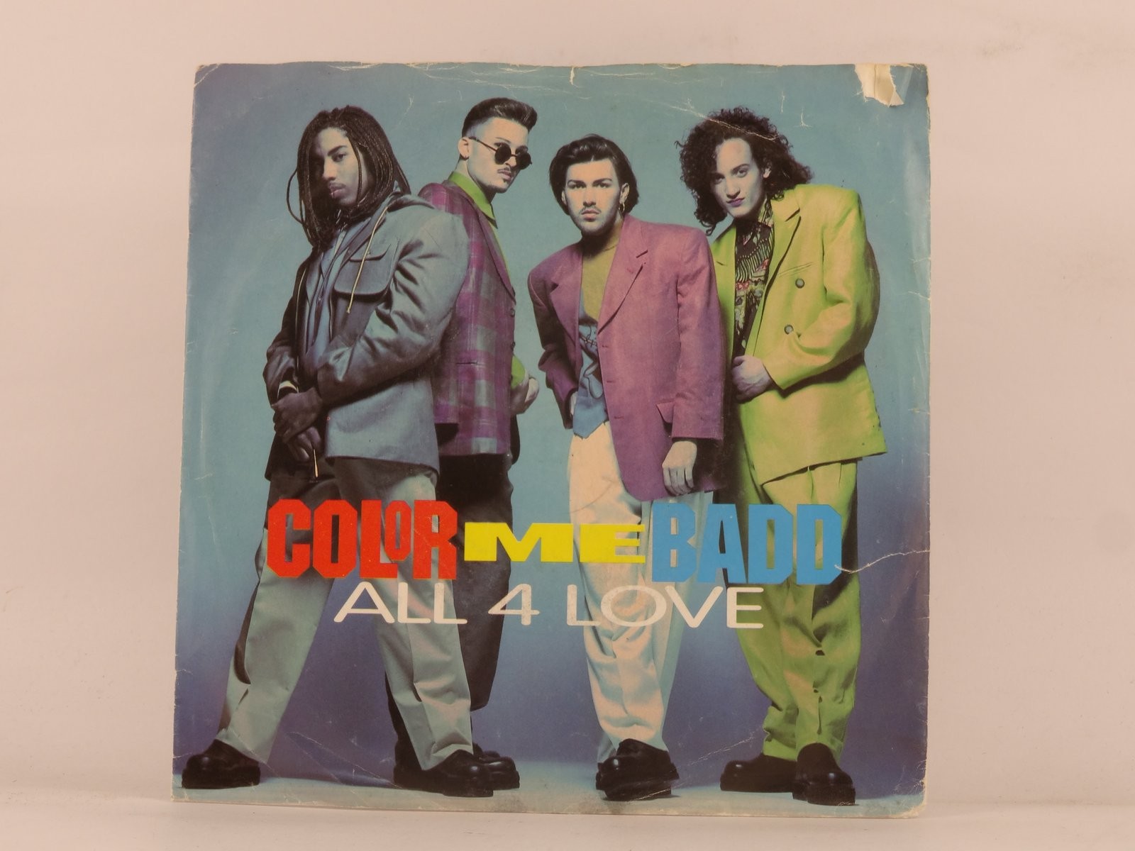 COLOR ME BADD ALL 4 LOVE (114) 2 Track 7" Single plus Picture Sleeve GIANT