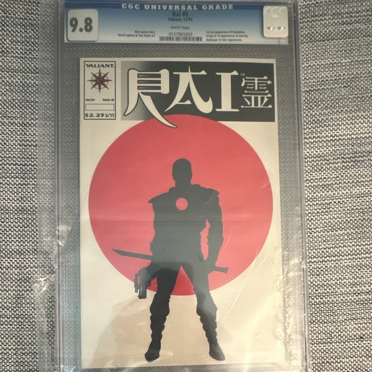 Valiant Rai #0 (1992) CGC 9.8