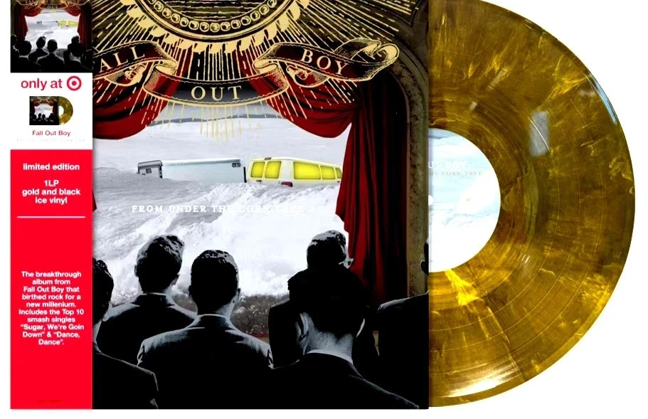 FALL OUT BOY From Under the cork Tree GOLD & BLACK ICE  Vinyl Target Exclusive