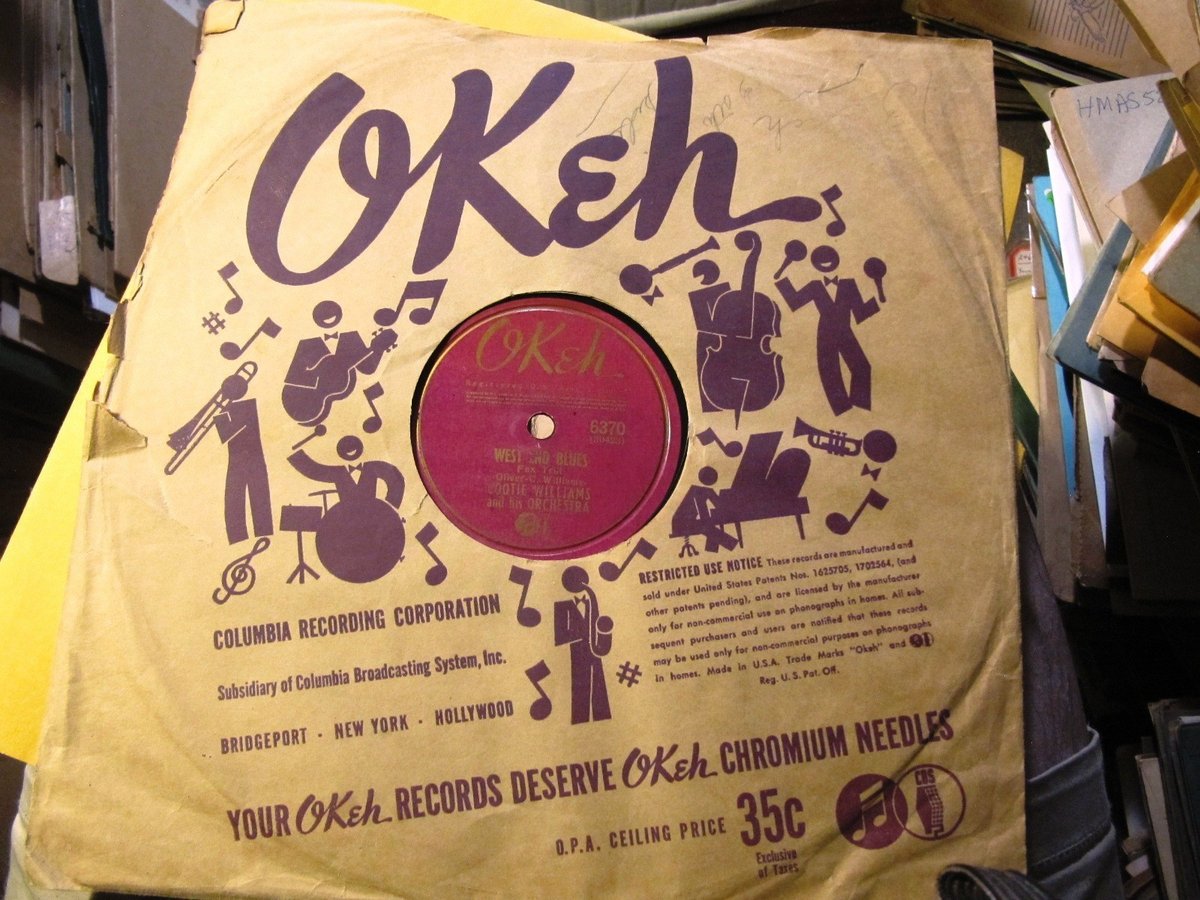 HOT 1941 COOTIE WILLIAMS Orch Johnny Guarnieri WEST END BLUES/ G-Men OKeH 6370