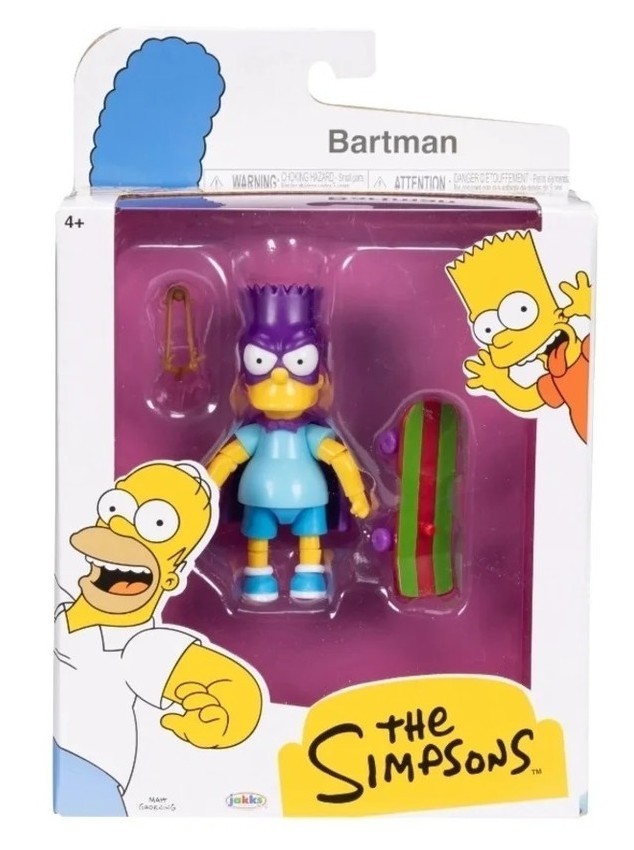 Jakks Pacific The Simpsons Bartman Action Figure Scala 5" Nuovo Sigillato
