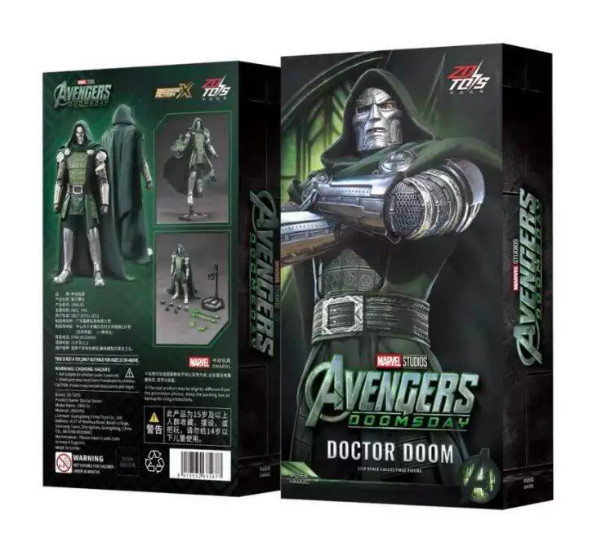 ZD Toys Doctor Doom Action Figure Marvel Avengers Doomsday Collectible Figure