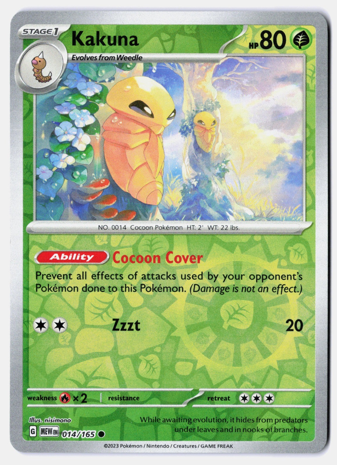 Kakuna 014/165 Sv: Scarlet & Violet 151 Reverse Holo