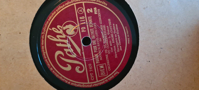 Disque gramophonique 78"
