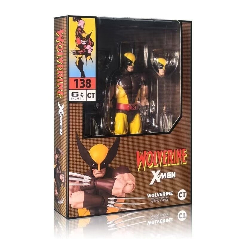 Wolverine X-Men versione fumetto marrone con accessorio 6" action figure CT Toys #138