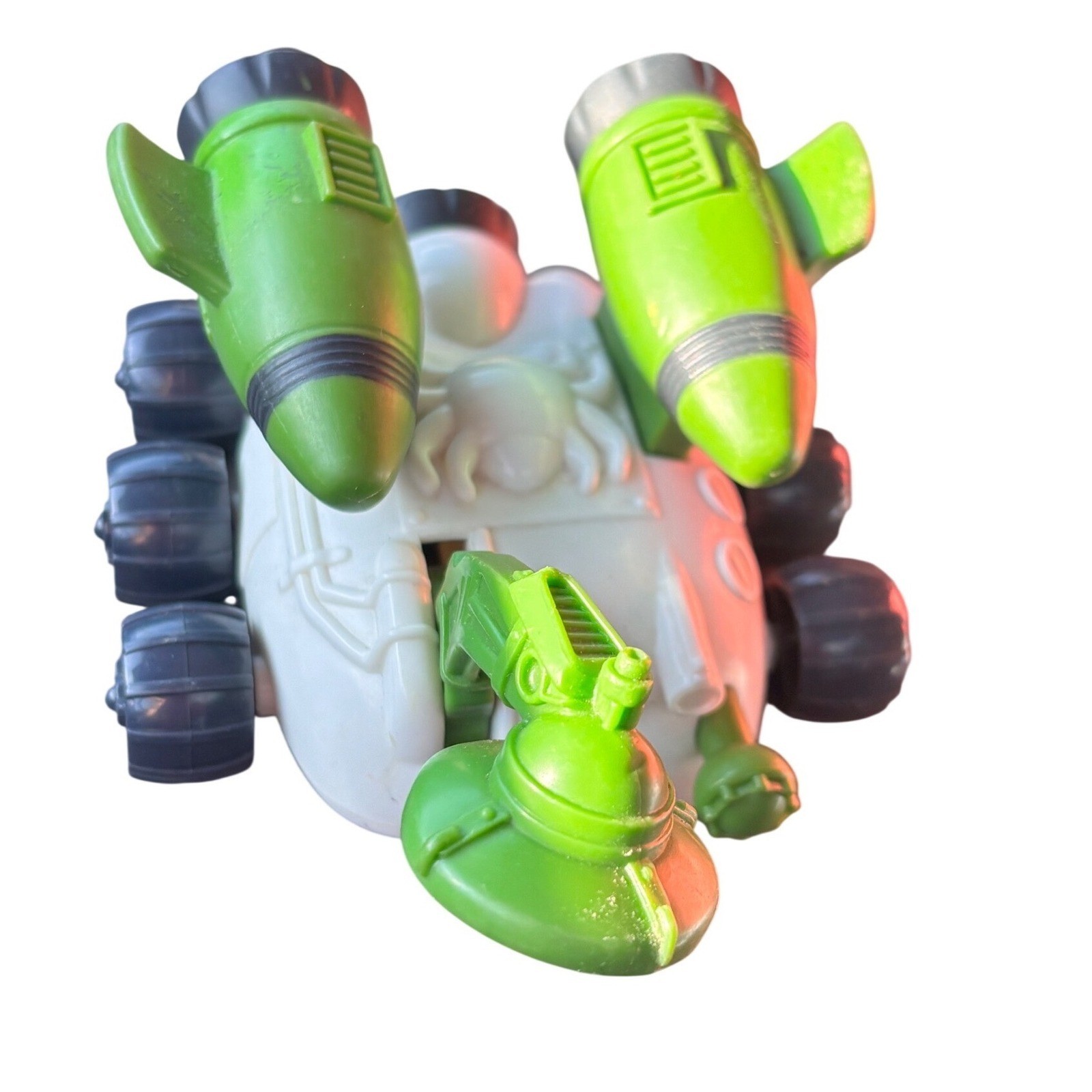 Fisher Price Imaginext Space Moon Rover Veicolo Verde Bianco Giocattolo 6 Ruote
