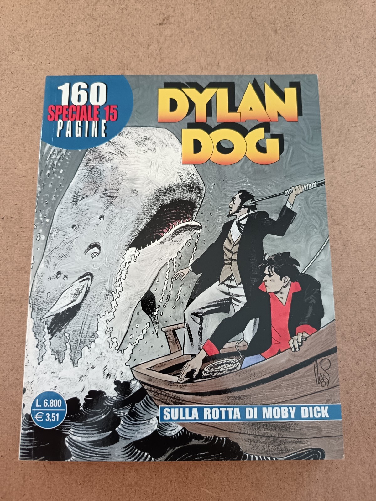 1916A DYLAN DOG SPECIALE 15 2001 SULLA ROTTA DI MOBY DICK BONELLI ED. OTTIMO