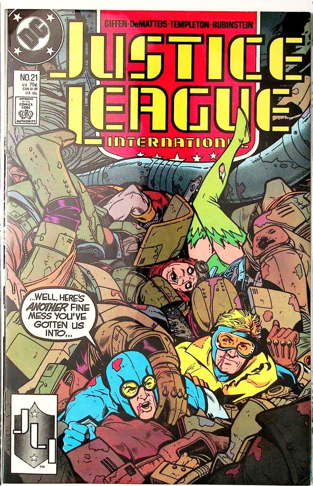 38622: DC COMICS JUSTICE LEAGUE INTERNATIONAL #21 quasi nuovo - grado