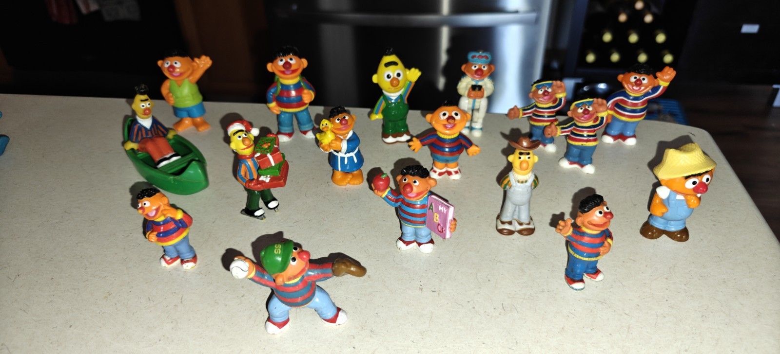 Lot of 16 VTG Sesame Street Muppets PVC  Toys Ernie & Bert