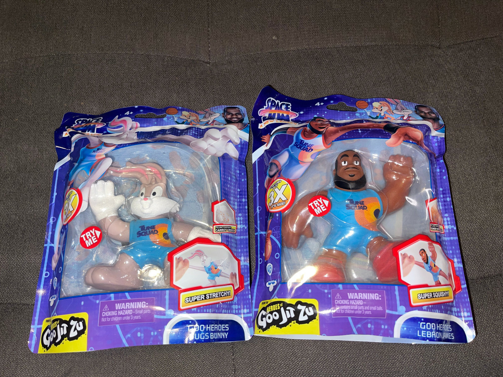 Heroes of Goo Jit Zu Space Jam Una Nuova Legacy LEBRON JAMES E BUGS BUNNY GIOCATTOLO. NUOVO