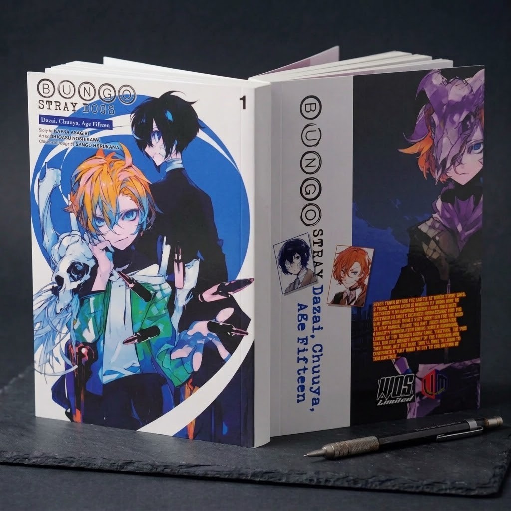 Manga Bungo Stray Dogs Dazai, Chuuya, Age Fifteen Vol 1 SET SCIOLTO di Kafka Asagiri