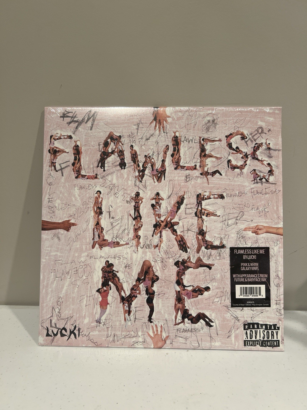 Flawless like Me-Pink & White Galaxy by Lucki (Record, 2023)