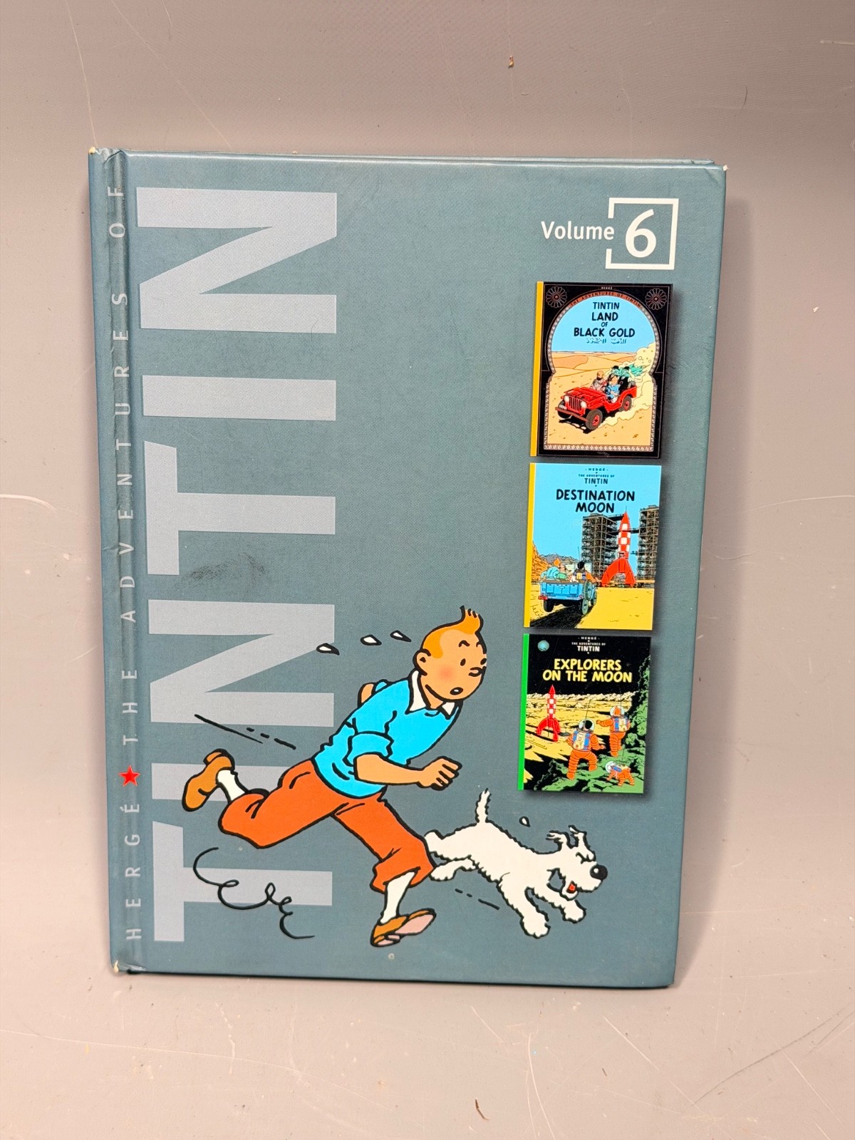 The Adventures of Tintin Volume 6 Hardcover Egmont 2007 Land of Black Gold Moon