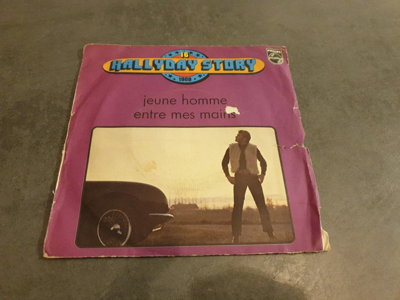 Vinyle 45T Johnny Hallyday story - Vol.16 - Jeune homme - Entre mes mains - Philips 6009 440