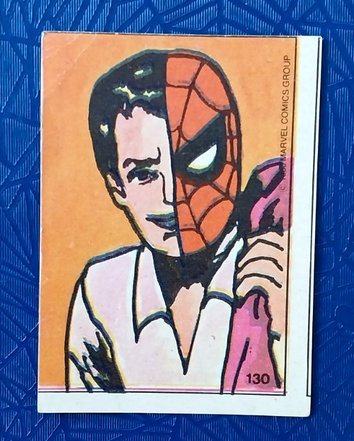 1984 Marvel Spider-Man Peter Parker #130 Ultra Figus Argentina Non Terrabusi