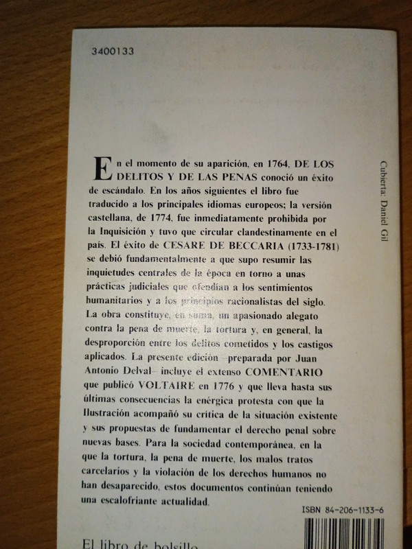 De los delitos y las penas