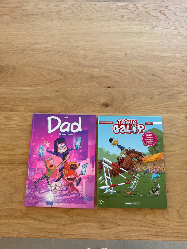 Lot de 2 BD : Dad Tome 10 & Triple Galop Tome 1