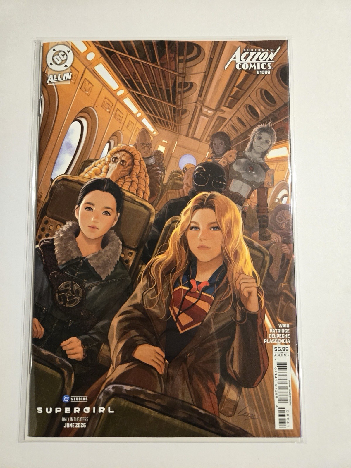 Action Comics #1099 Lesley Leirix Li Supergirl Movie Card variante stock