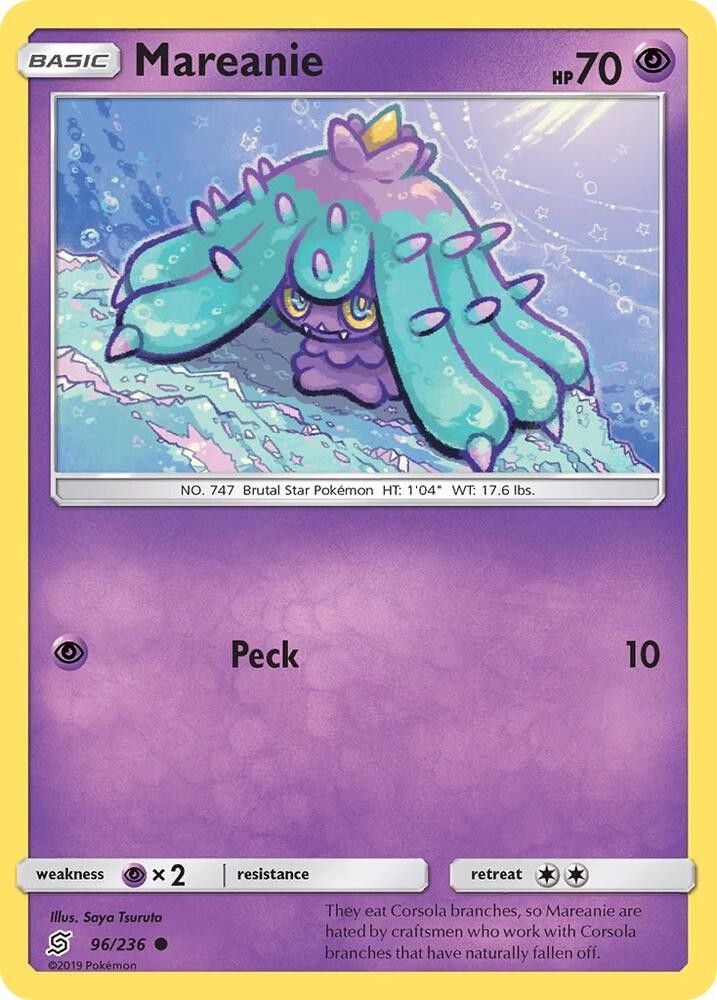 Mareanie #96/236 Sm - Unified Minds Common Pokemon TCG LP