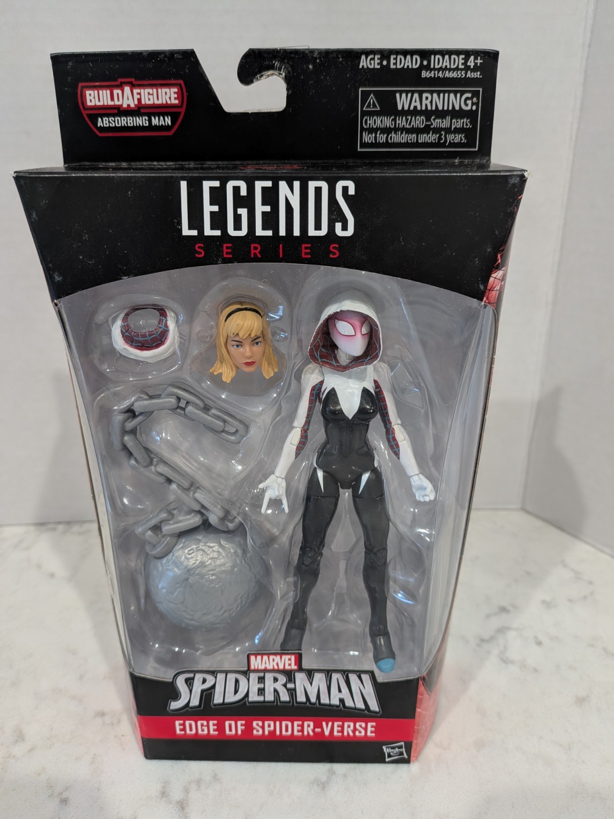 Marvel Legends Spider-Gwen Edge of Spider-Verse Absorbing Man BAF 6" Figure New