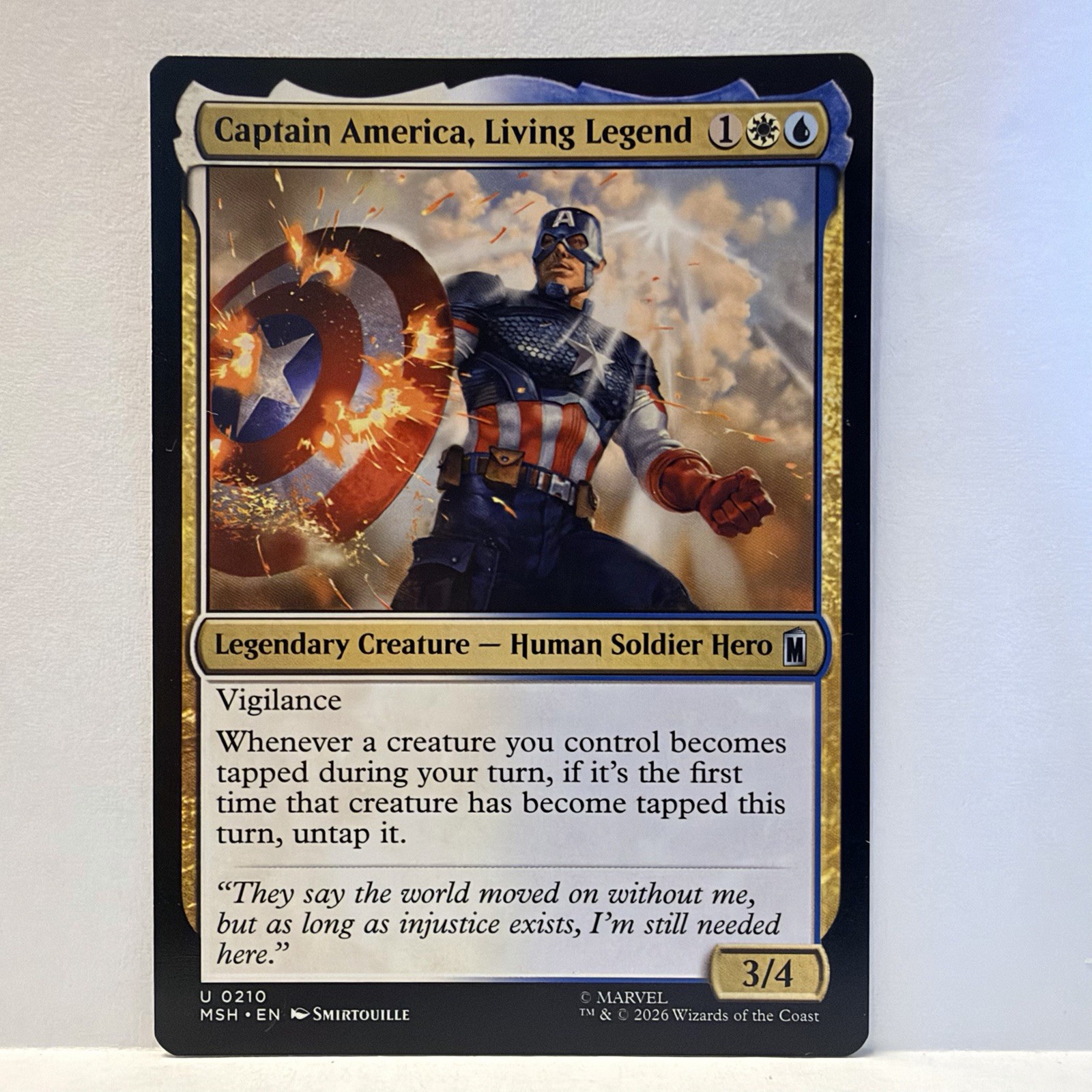 MTG Captain America, Living Legend (Marvel Super Heroes) quasi nuovo regolare