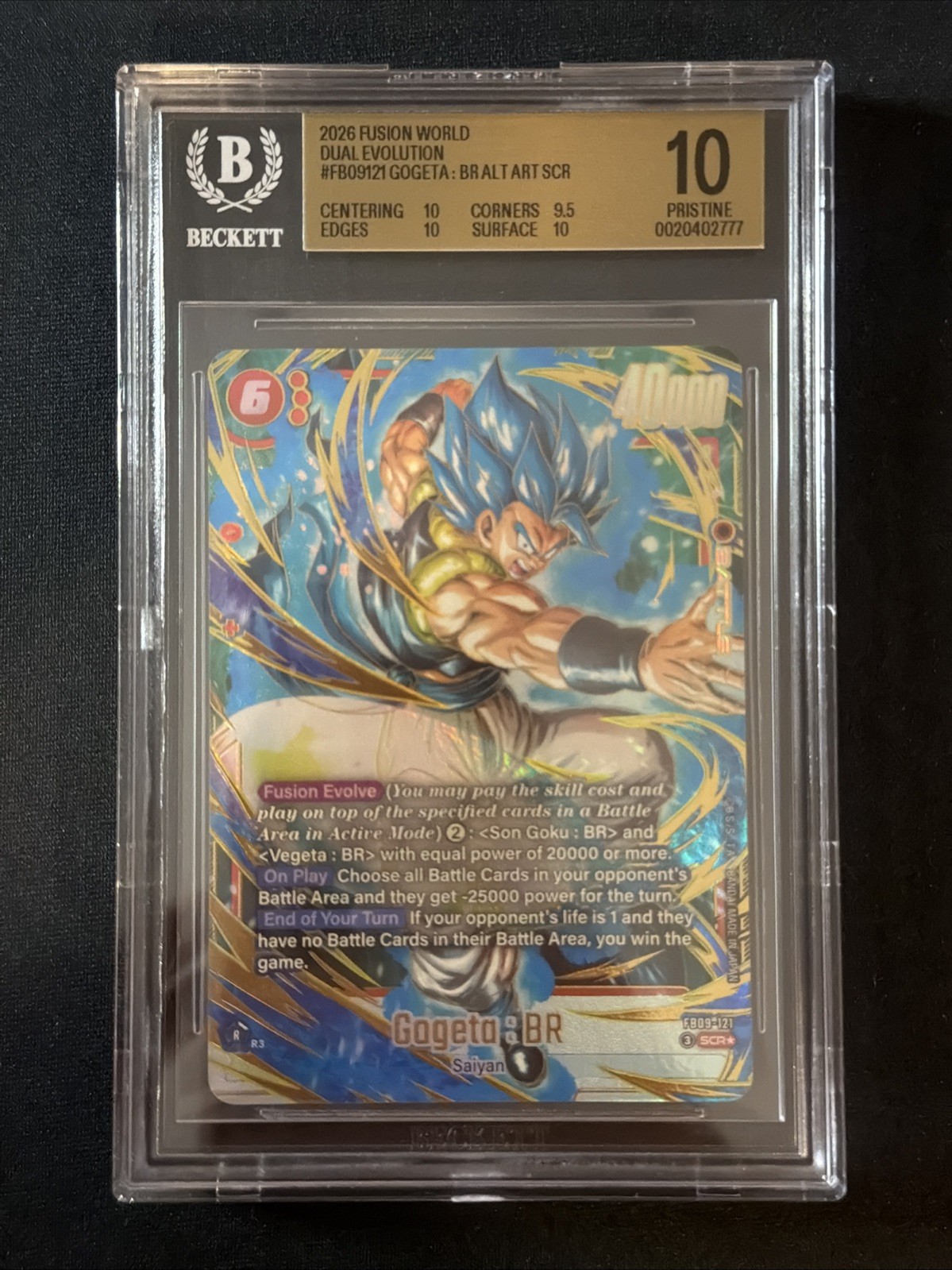 2026 Fusion World Doppia Evoluzione Gogeta BR FB09-121 Super Rara Dragon Ball 10