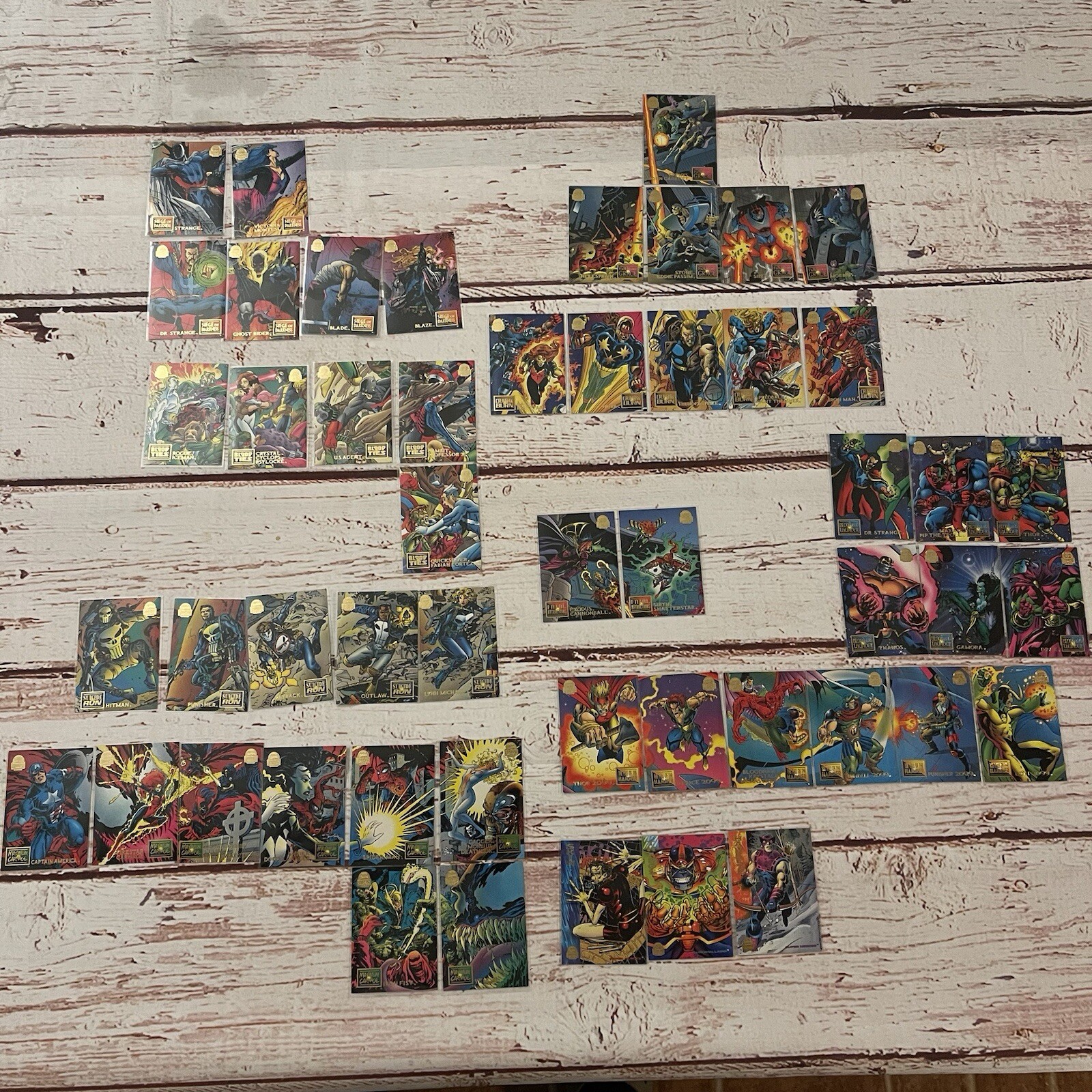 Marvel Maximum Carnage Siege Of Darkness Blood Ties Blood & Thunder Cards Lot 51