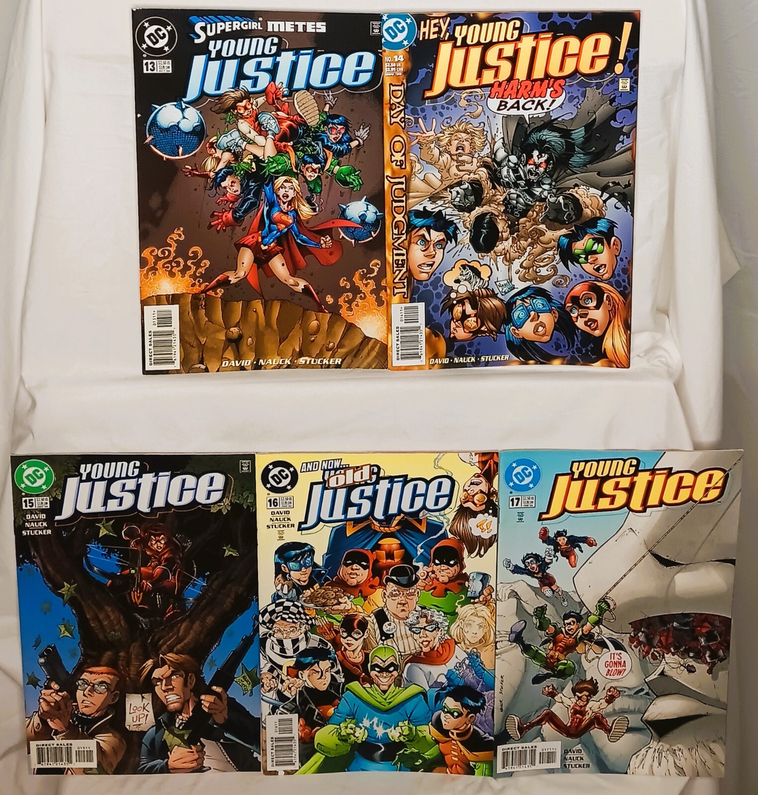 YOUNG JUSTICE #13 - 17 | Supergirl | Giorno del Giudizio | Vecchia Giustizia | DC Comics