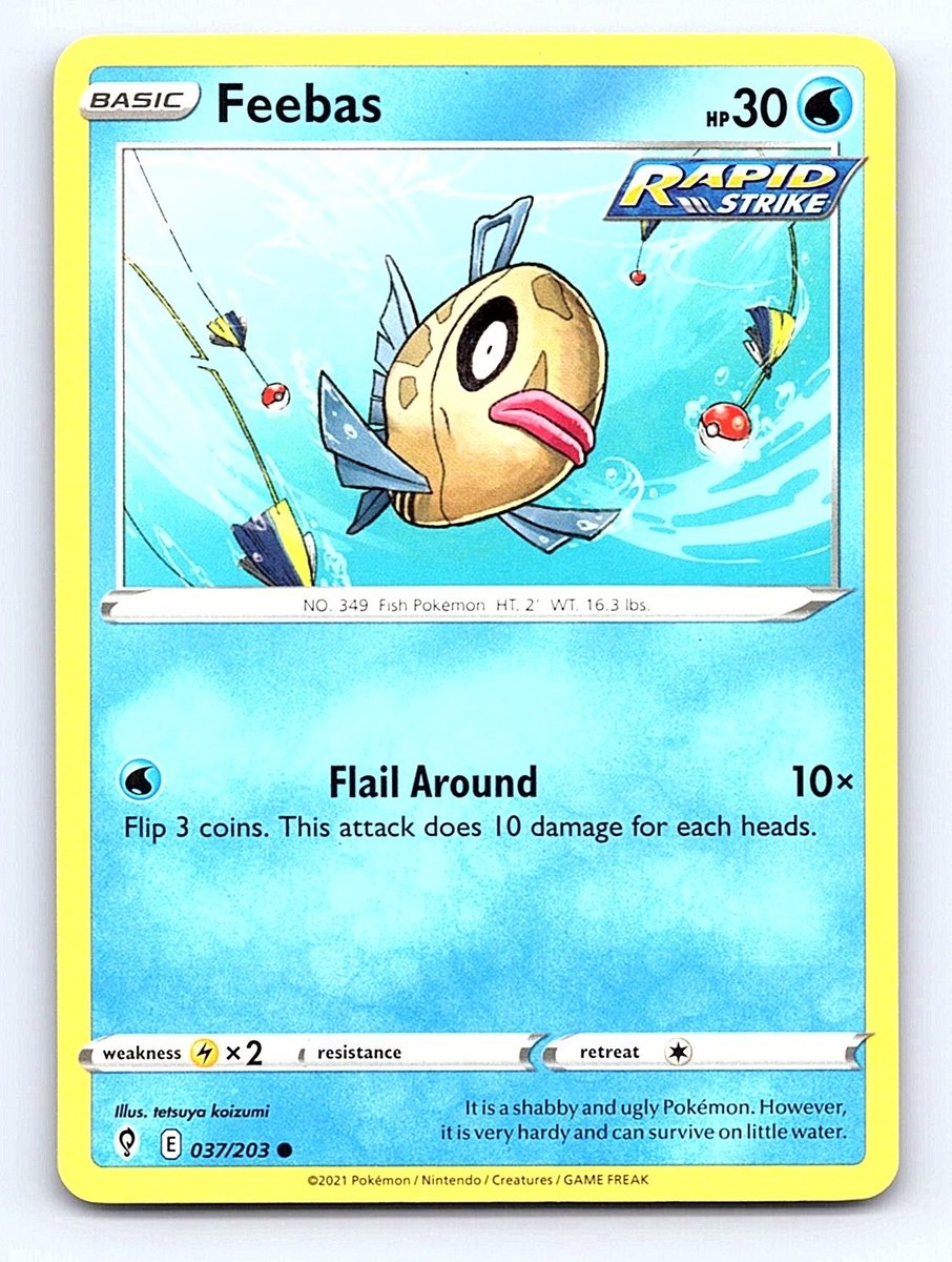 Feebas 037/203 Pokemon Cieli Evoluti Comuni Quasi Nuovo