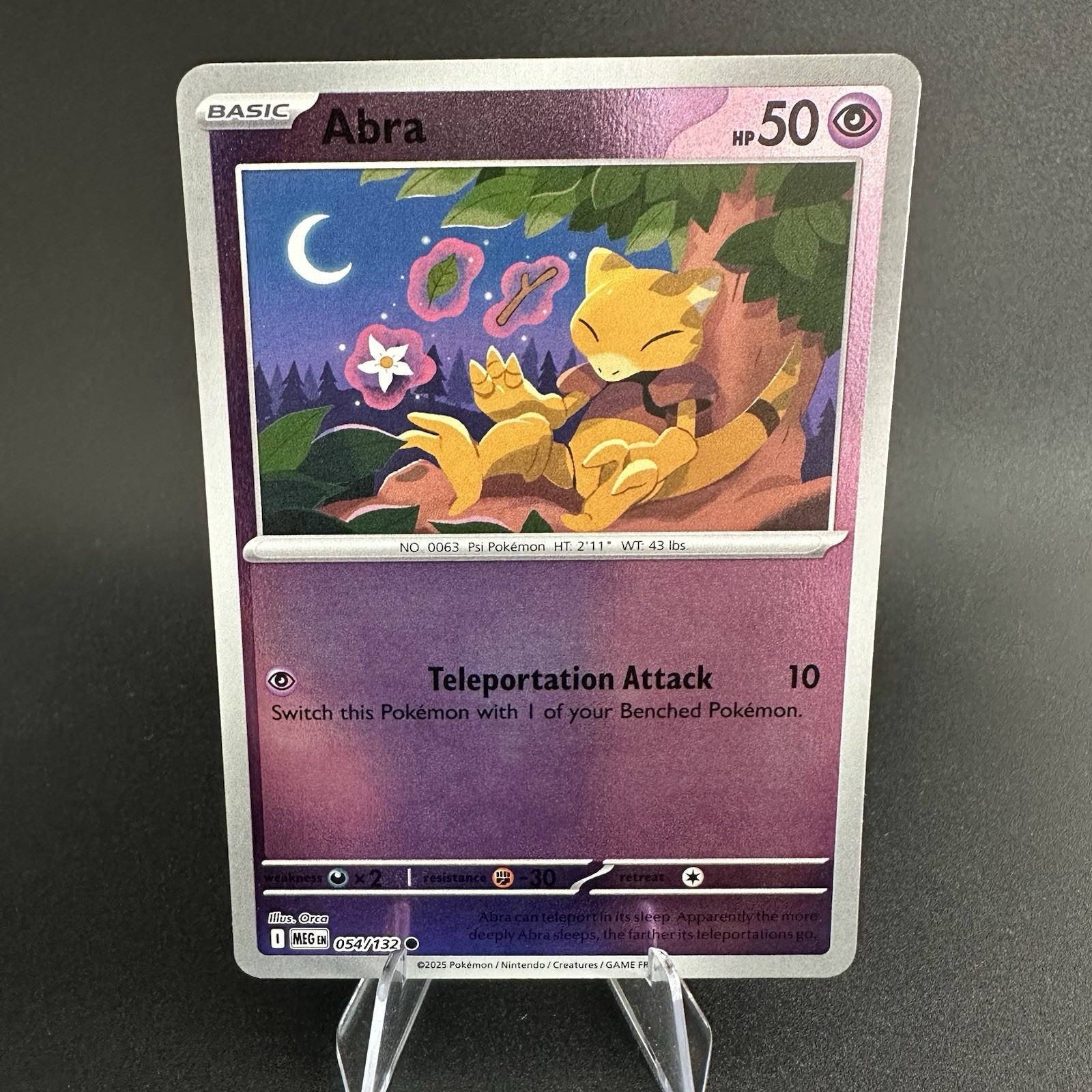 Abra Mega Evolution 054/132 Reverse Holo Pokemon TCG NM