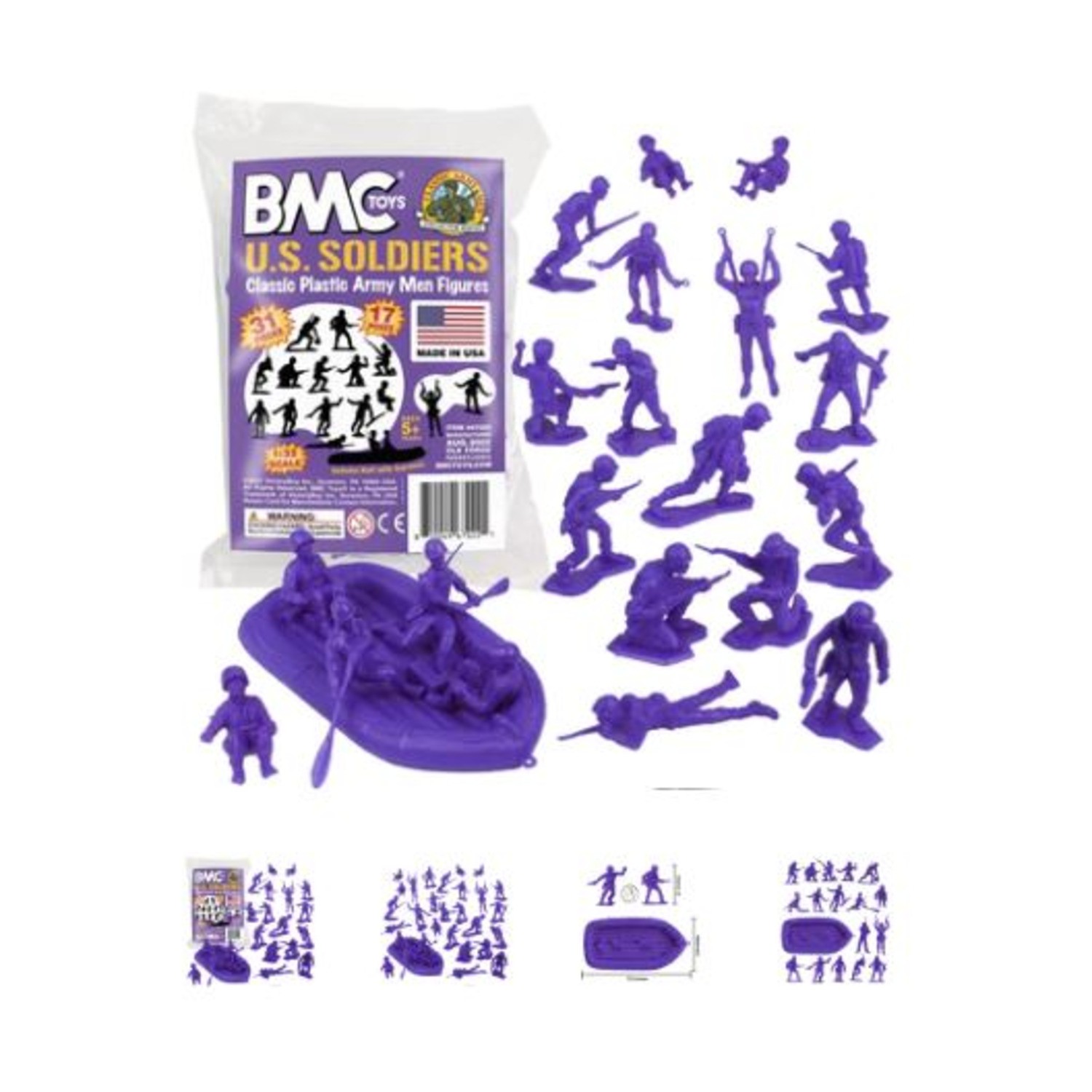VictoryBuy Toys Soldatini USA SECONDA GUERRA MONDIALE - Viola Nuovo