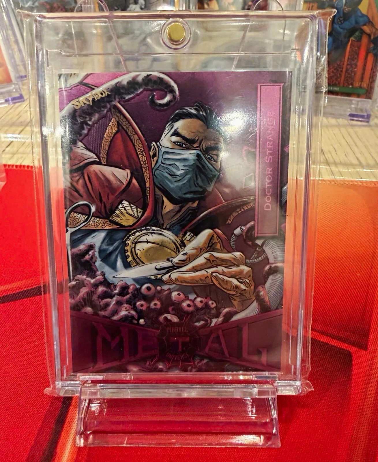 2022 Marvel Metal Universe Spider-Man Doctor Strange #23 numero di serie 23/75