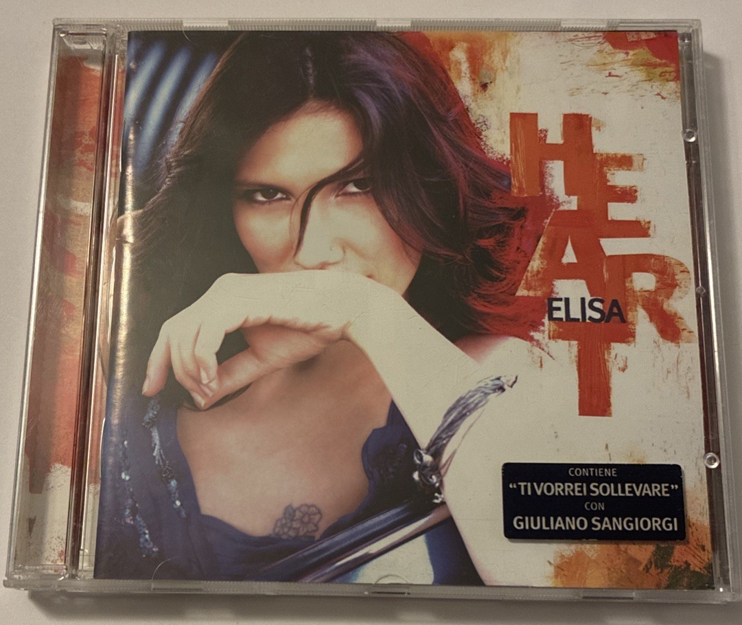 Elisa: Heart w/ Hype Sticker MUSIC AUDIO CD Italian alternative pop 2009 Sugar