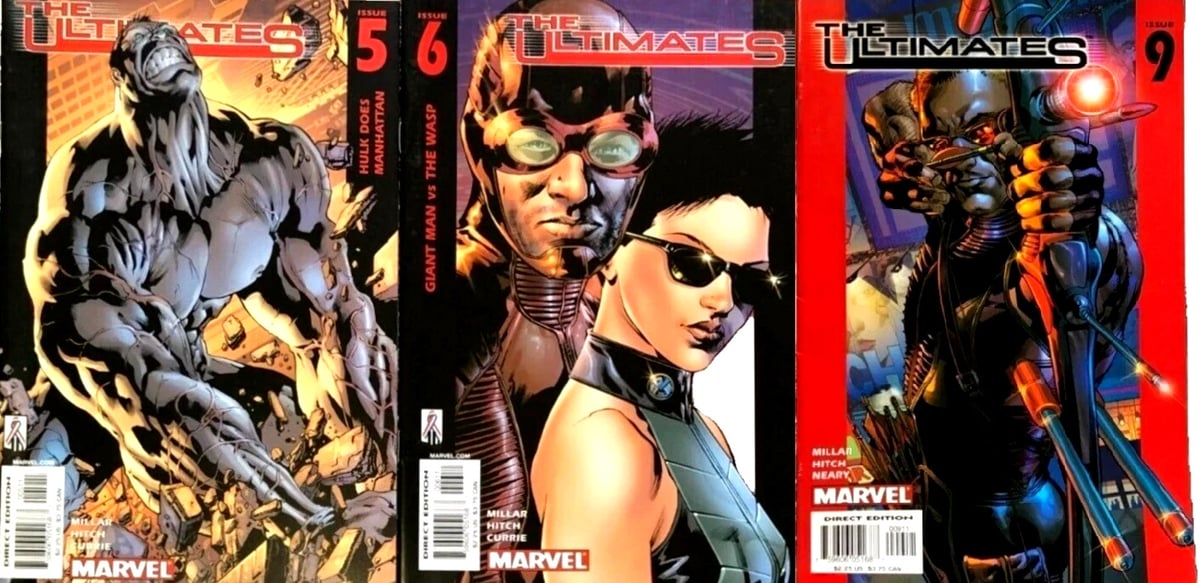 Lotto 3 fumetti Marvel ULTIMATE volume 1 numeri 5, 6 e 9 fumetti usati
