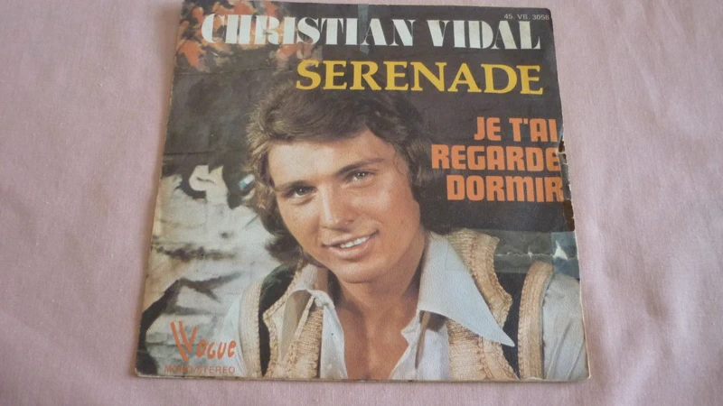 Disque vinyle 45T. Christian VIDAL