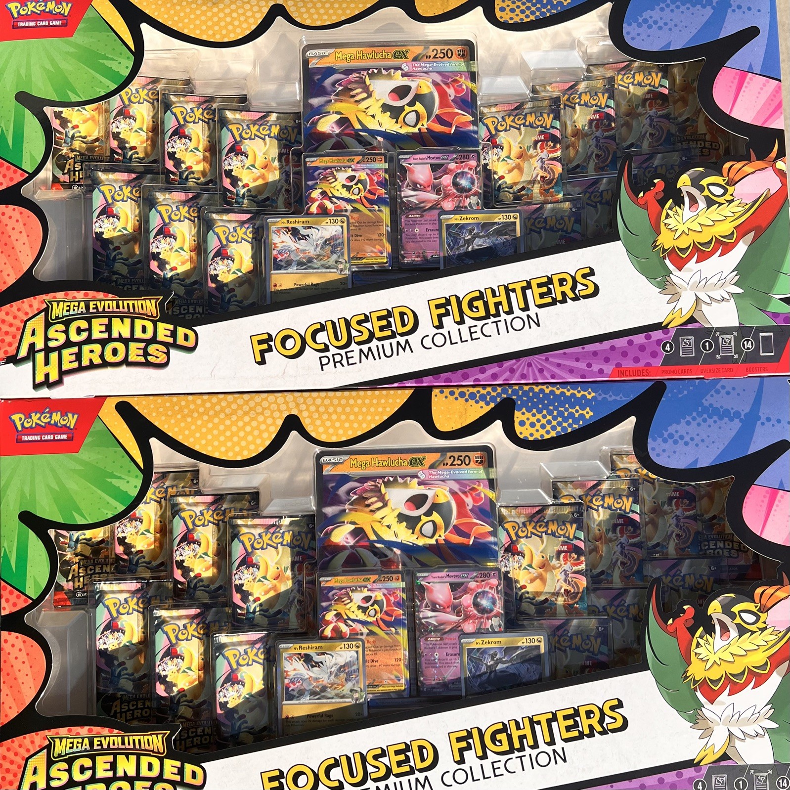 Pokemon Ascended Heroes Focused Fighters Premium Collection X2 Sealed (Two Sets)