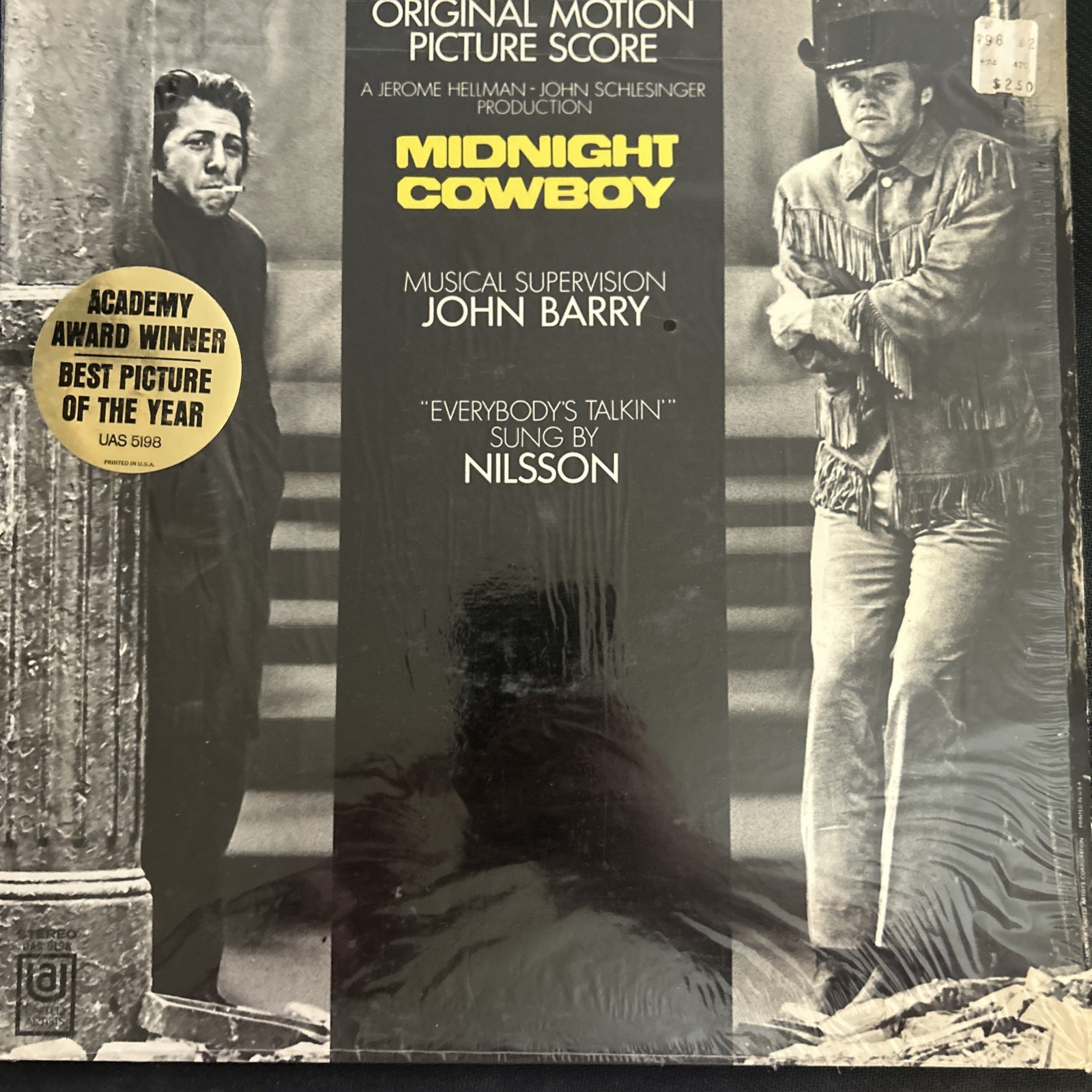 1969 LP  MIDNIGHT COWBOY Original Motion Picture Score, Shrink Wrap, Nilsson!