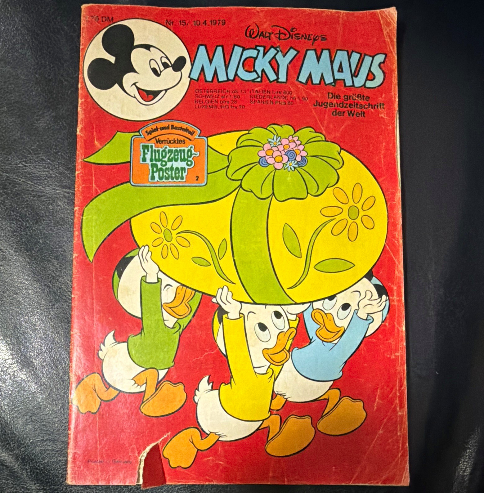 Walt Disney Topolino fumetto n.15 (10.04.1979) tedesco colorato supplemento
