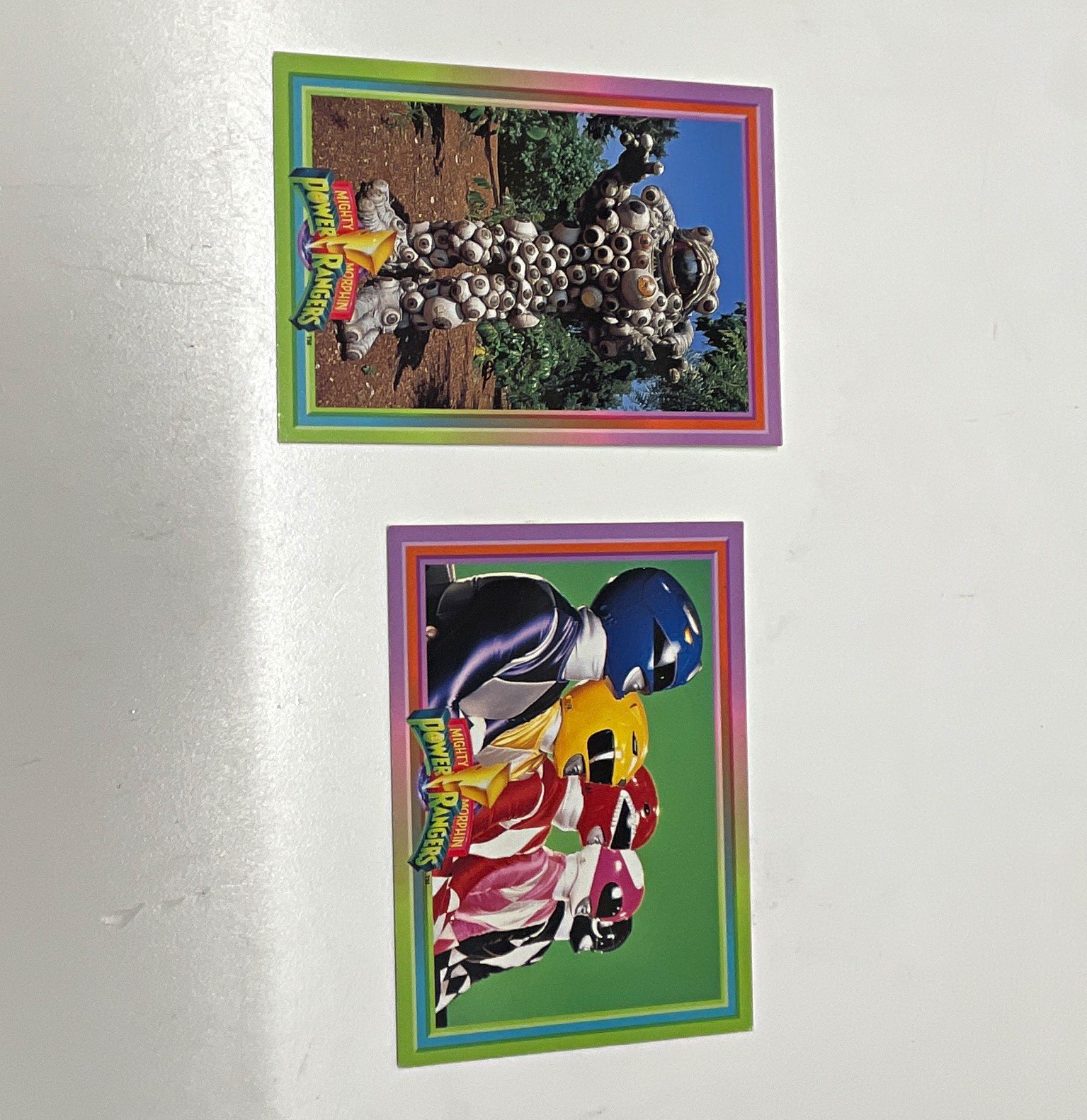 Saban Mighty Morphin Power Rangers 1994 Secret Coded Answer Cards Lot 2 #48 #71