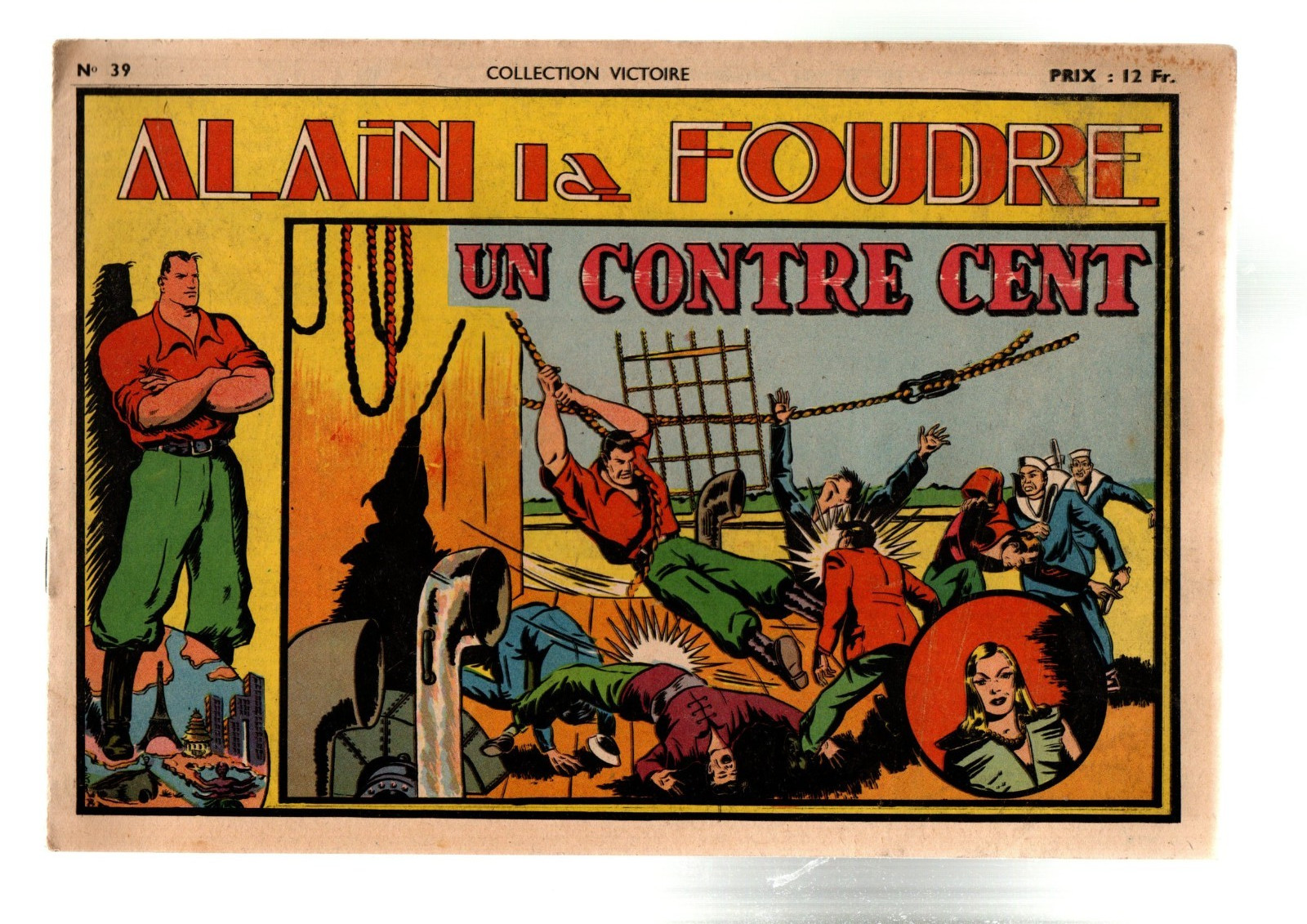 COLLECTION VICTOIRE n°39. Alain La Foudre. Un contre cent. SAGE 1948. TTB