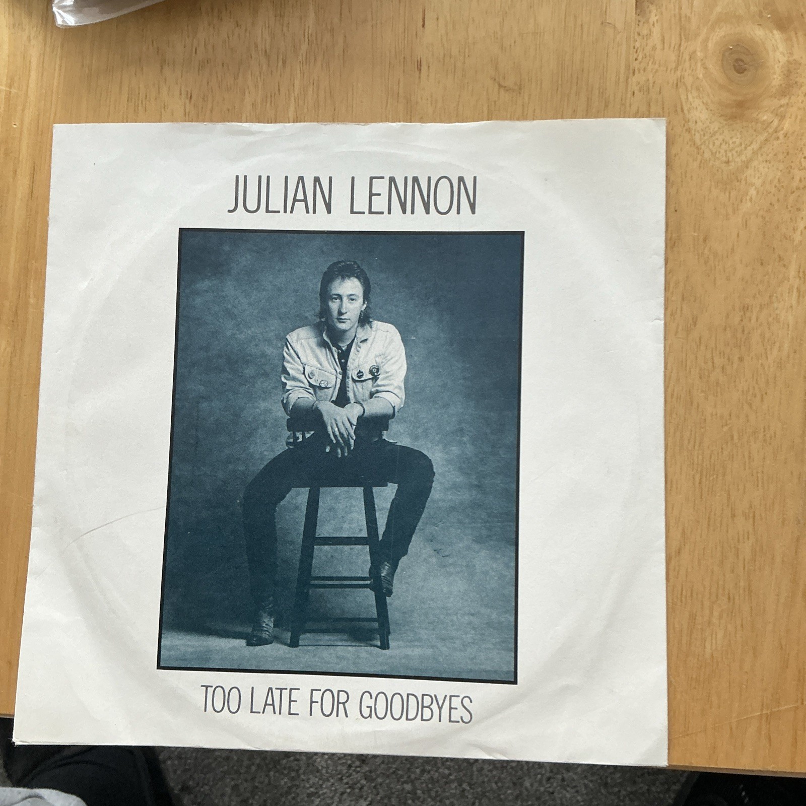 Julian Lennon 'Too Late for Goodbyes' 7" Vinyl Single - 1984 Virgin Records JL1