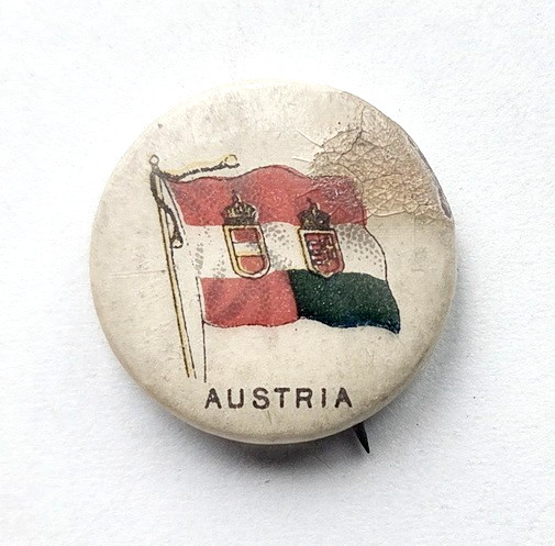 1896 P6 "Austria" Sweet Caporal National Flags Pinback