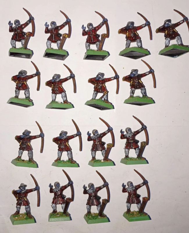 17 arqueros bretonianos pintados