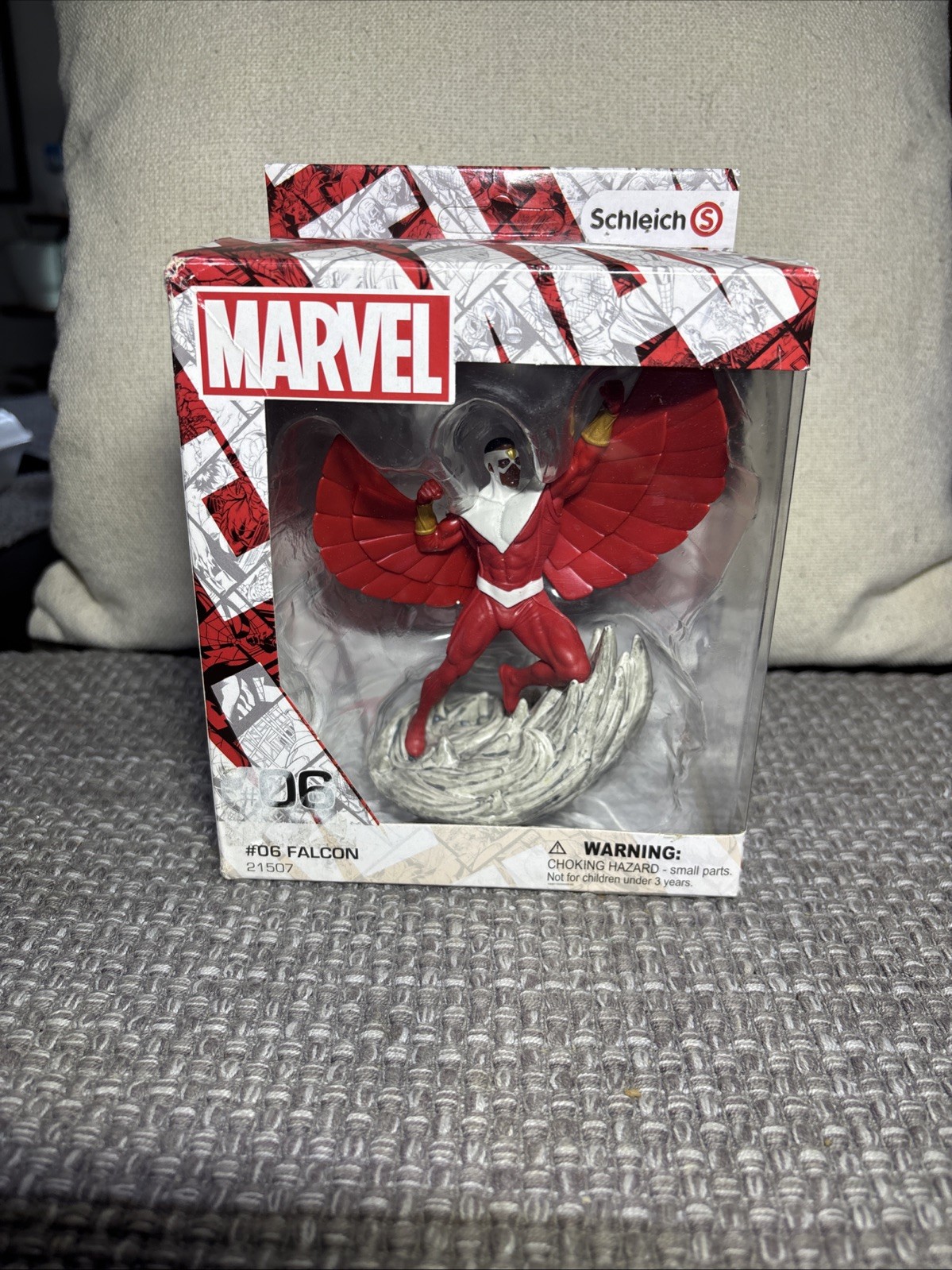 Genuine Schleich 21507 Marvel Super Hero Falcon #06 Avenger Comic Figure “NEW”