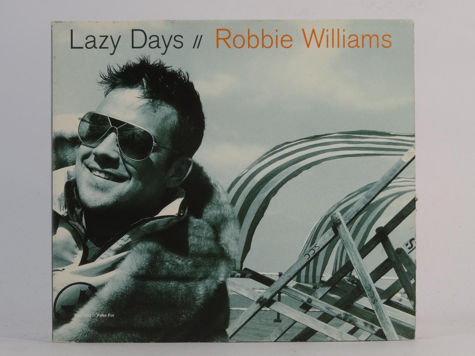 ROBBIE WILLIAMS LAZY DAYS (J80) 3 Track CD Single including Card Sleeve CHRYSALI