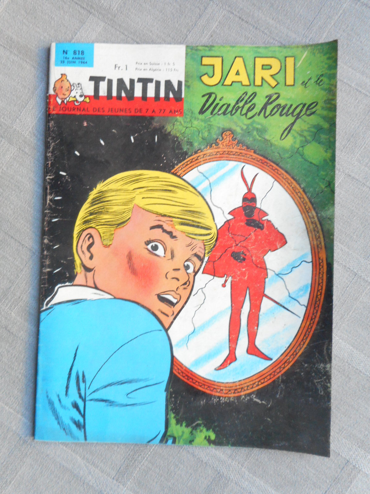 Hebdo Tintin 1ª Serie N°818 Stato Corretto Senza Più