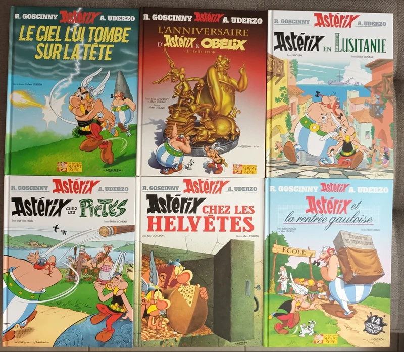 Idéal cadeau , lot de 6 bd Asterix