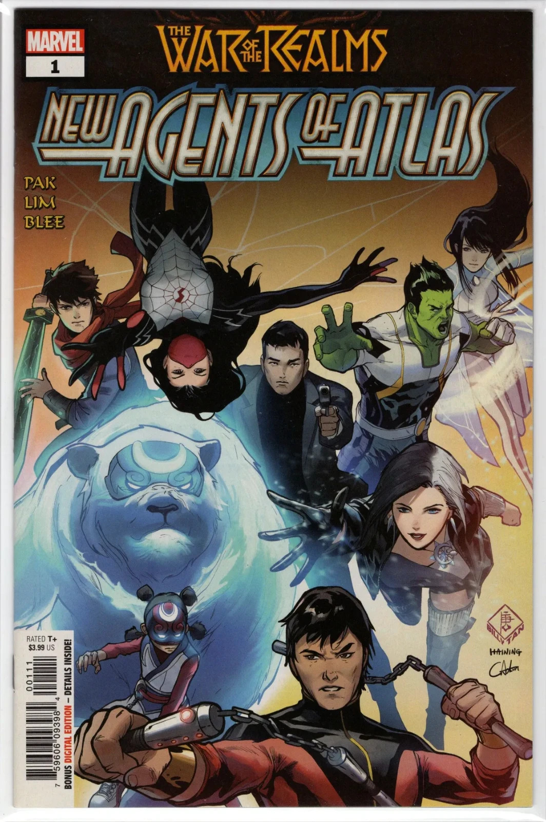 WAR OF THE REALMS: NEW AGENT OF ATLAS #1 (1ST LUNA SNOW) BILLY TAN COVER